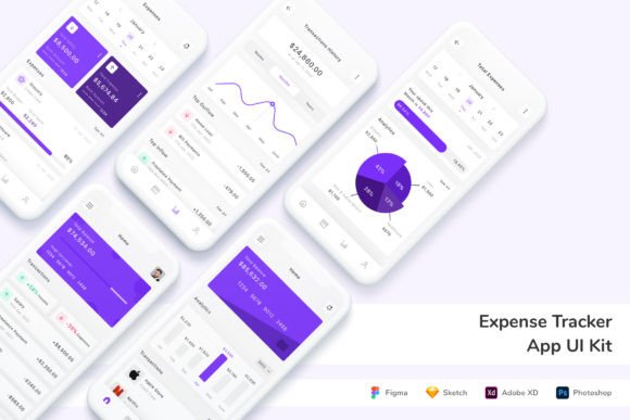 Download Expense Tracker App UI Kit - Expense Collection