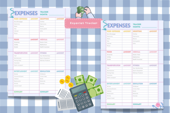 Download Expenses Tracker 4years Interactive PDF - Expense Collection