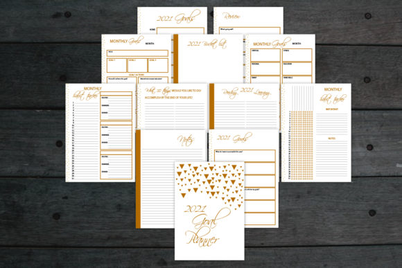Download Gold Goal Planner, 2021 Planner - 2021 planner Collection