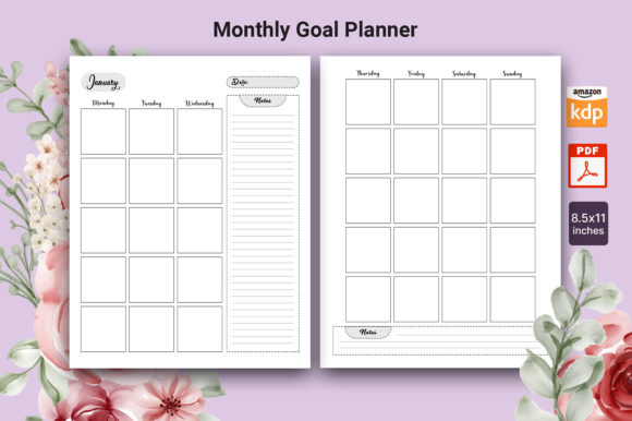 Download Monthly Goal Planner - Monthly goal planner Collection