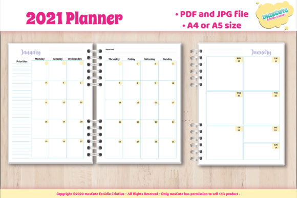 Download 2021 Monthly Planner ,2021 Planner, Prin - 2021 planner Collection