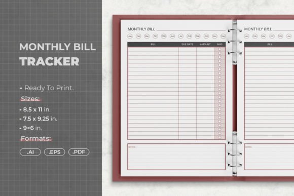 Download Monthly Bill Tracker - Premium Bundle