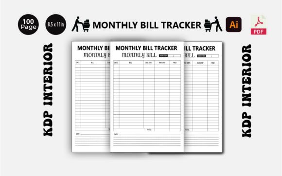 Download Monthly Bill Tracker List Book KDP Int - Premium Bundle