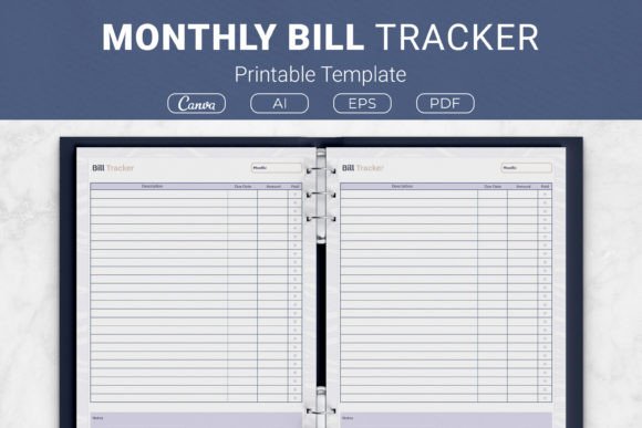 Download Monthly Bill Tracker Printable Template - Monthly bill tracker Collection