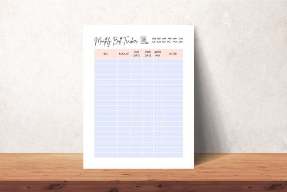 Download Monthly Bill Tracker - Premium Resources