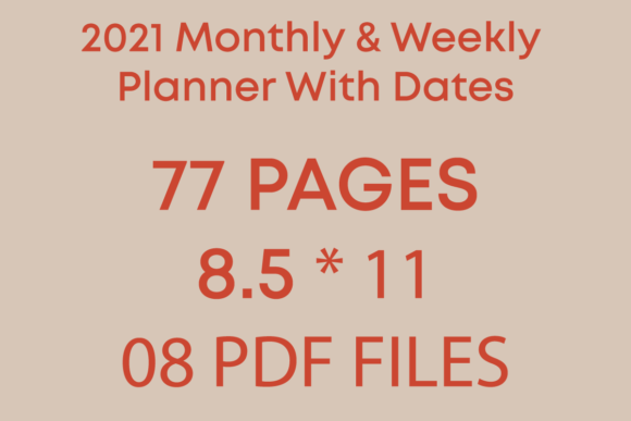Download 2021 Planner Monthly &amp; Weekly - 2021 planner Collection
